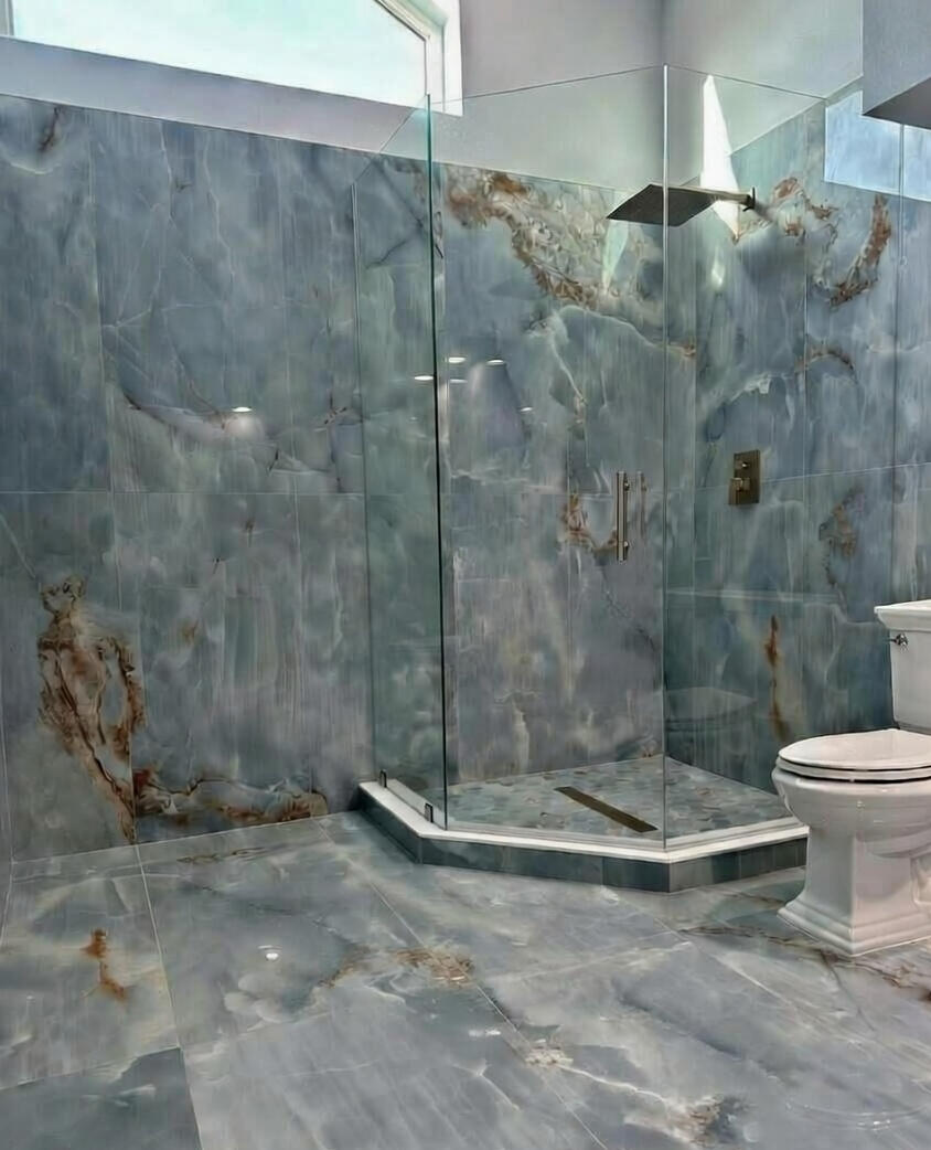 Contemporary Marble Spa Bathroom